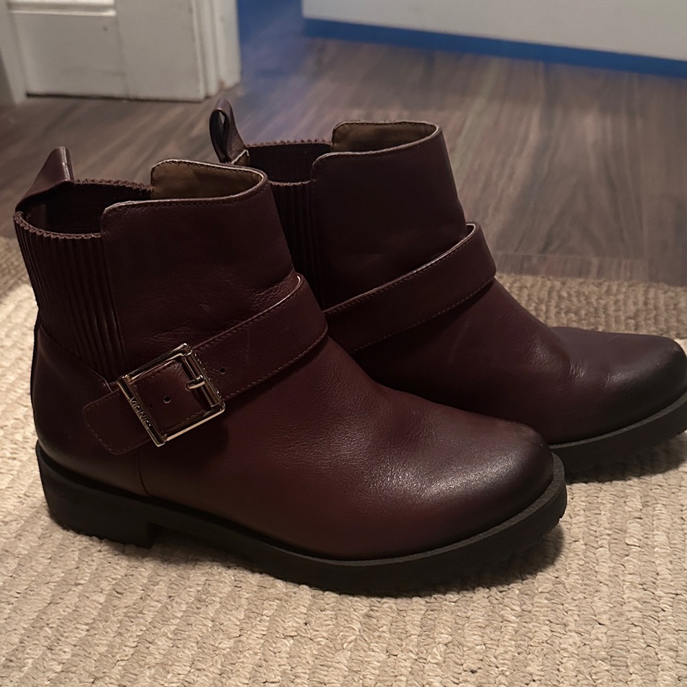 Vionic Dark Brown Ankle Boots with Buckle
